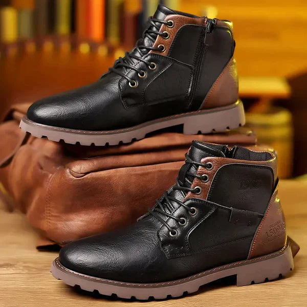 Benjamin | Durable Leather Lace-Up Boots