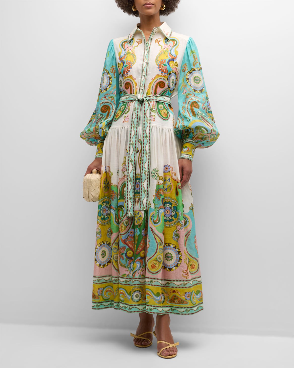 Rhea™ - Balloon Sleeve Maxi Dress