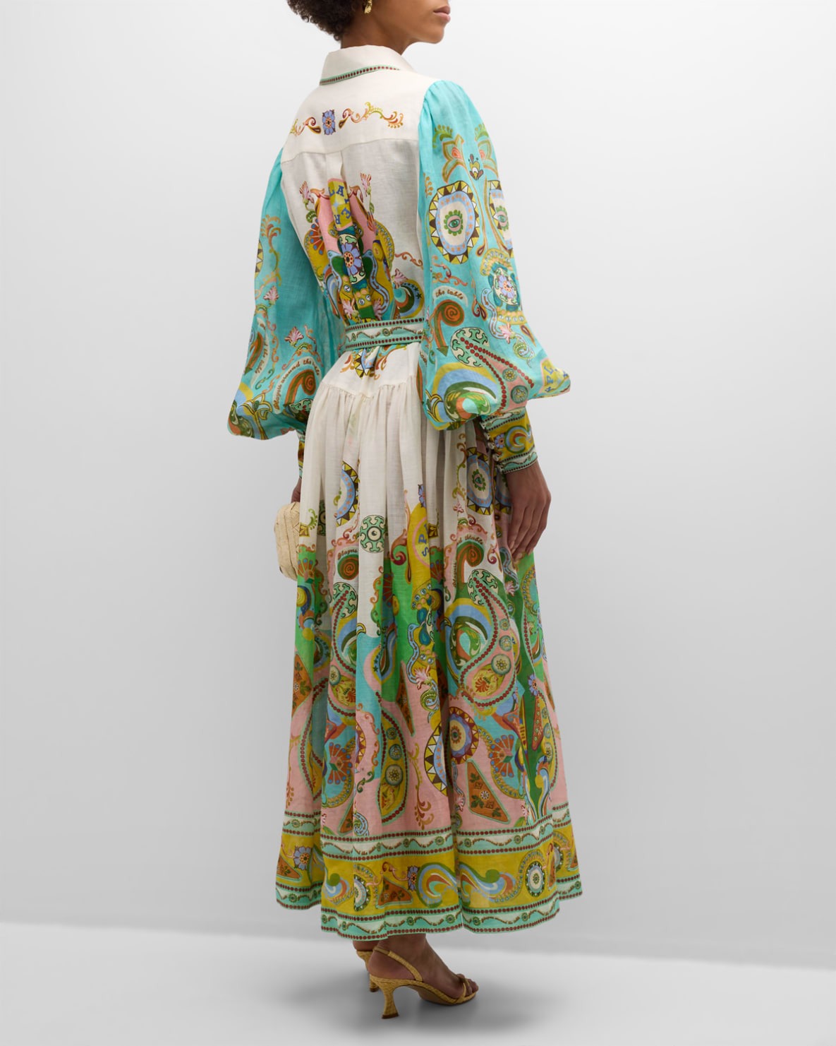 Rhea™ - Balloon Sleeve Maxi Dress