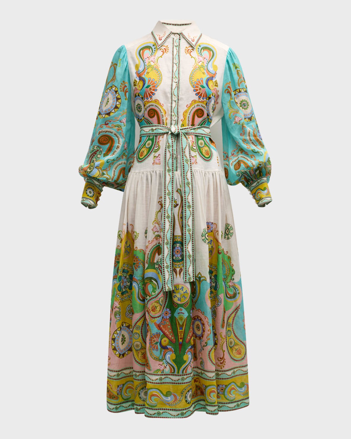 Rhea™ - Balloon Sleeve Maxi Dress