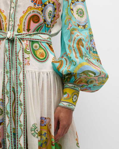 Rhea™ - Balloon Sleeve Maxi Dress