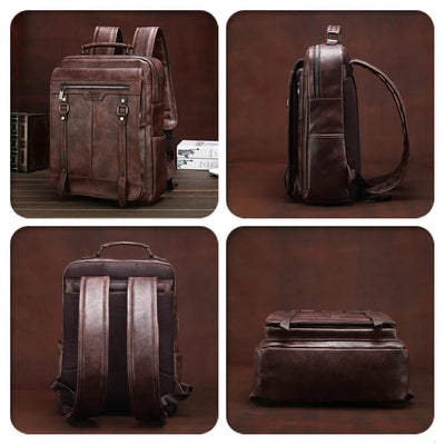Noel | Nomad Leather Travel Backpack