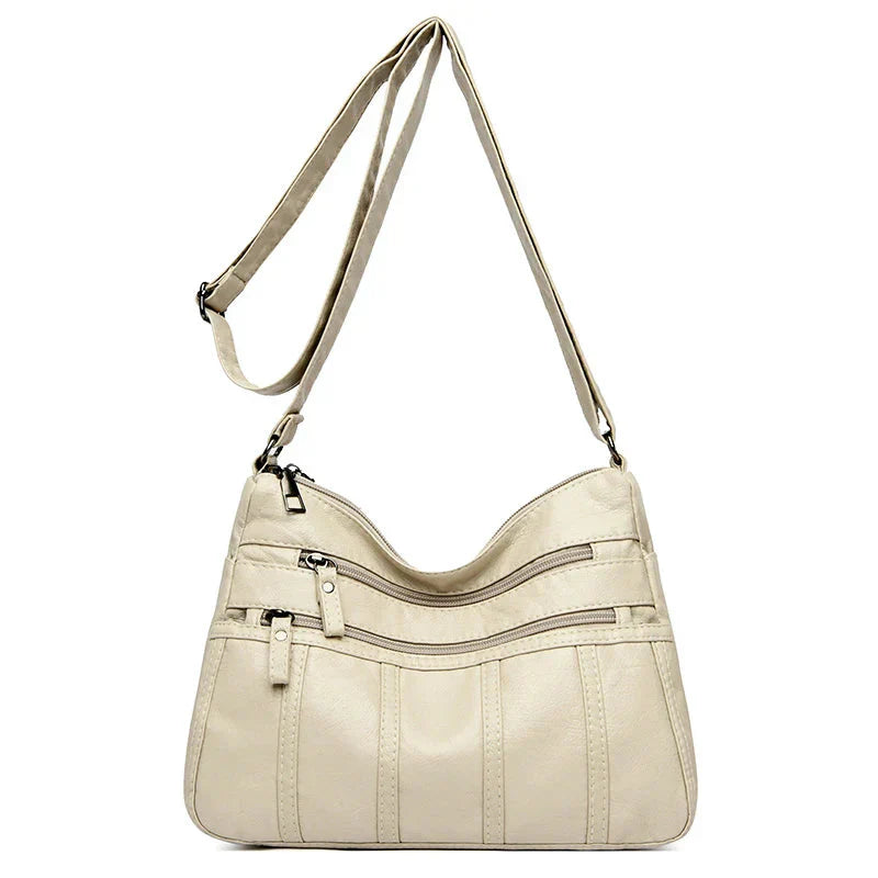 Nina Soft Leather Crossbody Bag