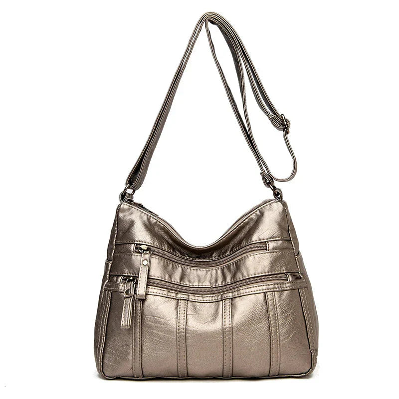 Nina Soft Leather Crossbody Bag