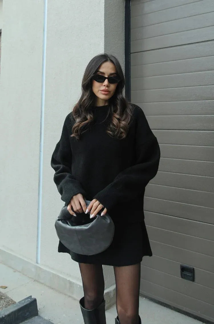 HELENA™ – SET OF SWEATER AND SKIRT