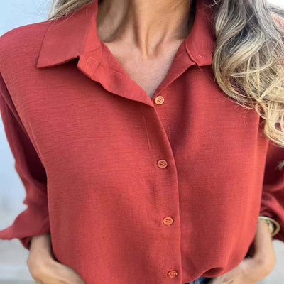 YVETTE I CLASSIC LONG-SLEEVED BLOUSE
