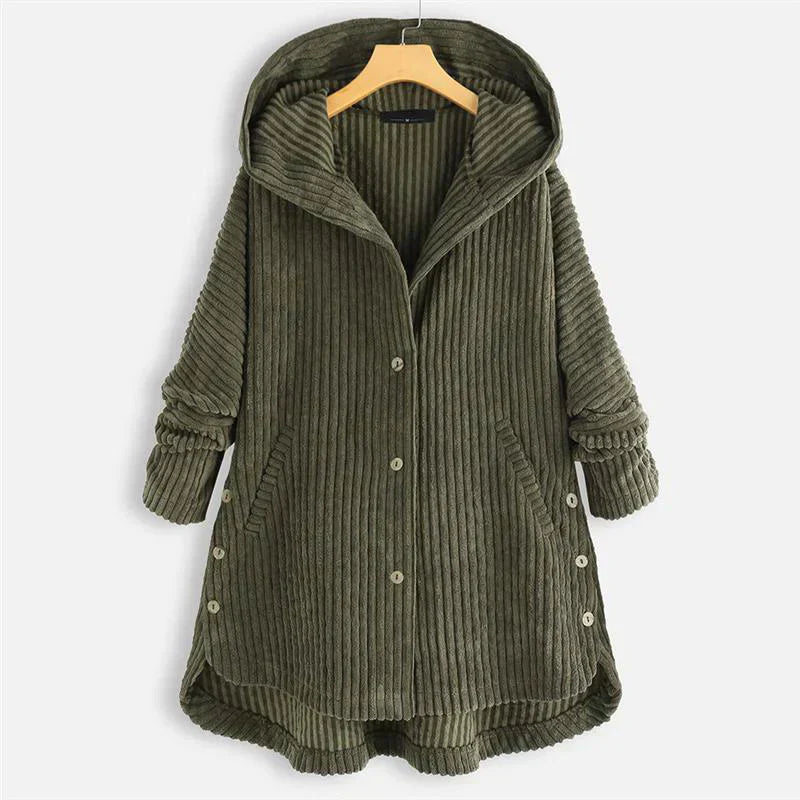 Niko – Corduroy Hooded Coat