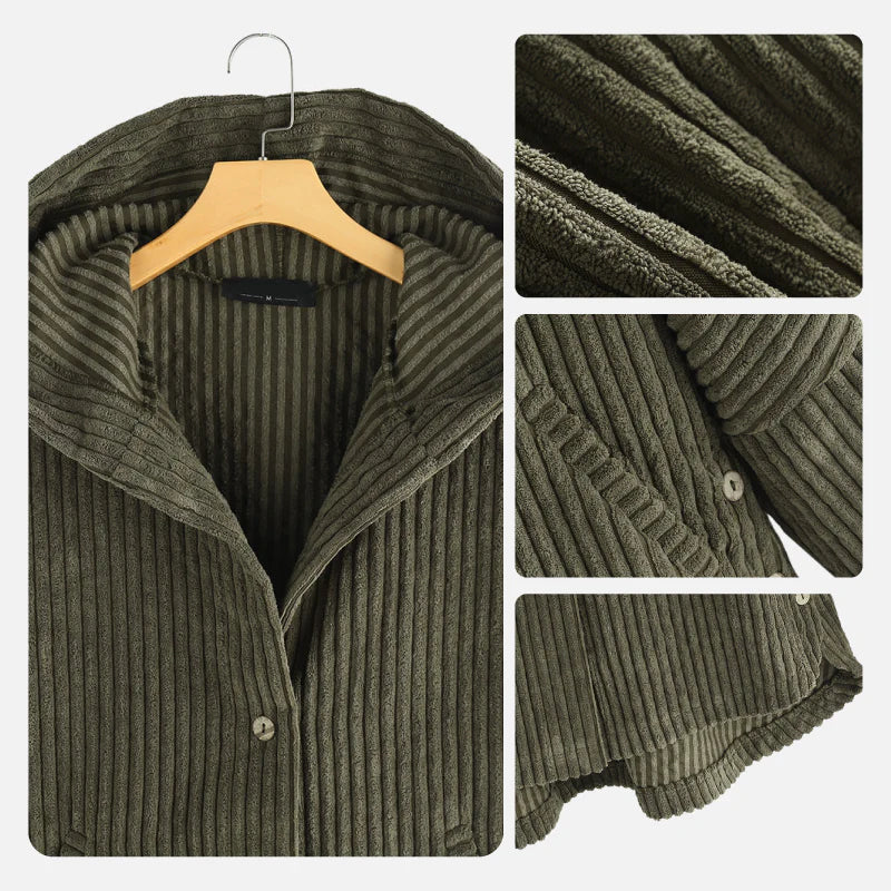 Niko – Corduroy Hooded Coat