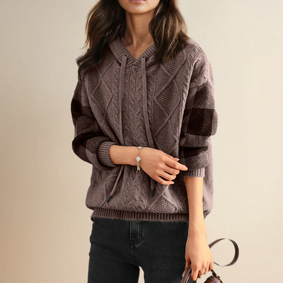 Valerie | Hooded Knit Sweater