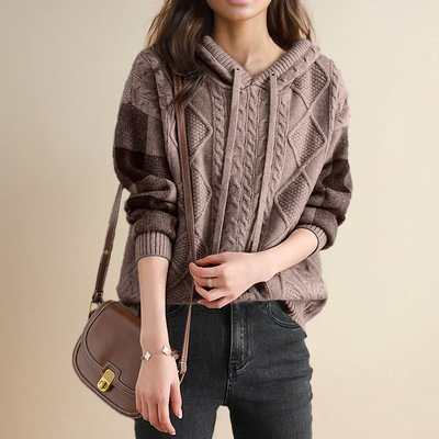 Valerie | Hooded Knit Sweater