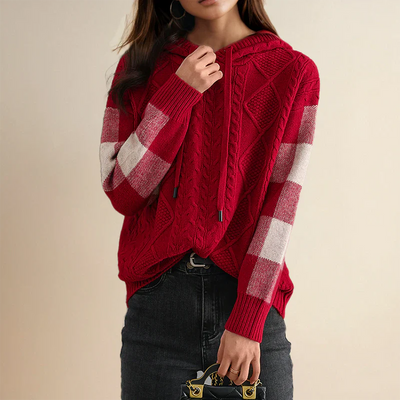 Valerie | Hooded Knit Sweater