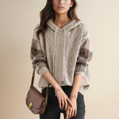 Valerie | Hooded Knit Sweater